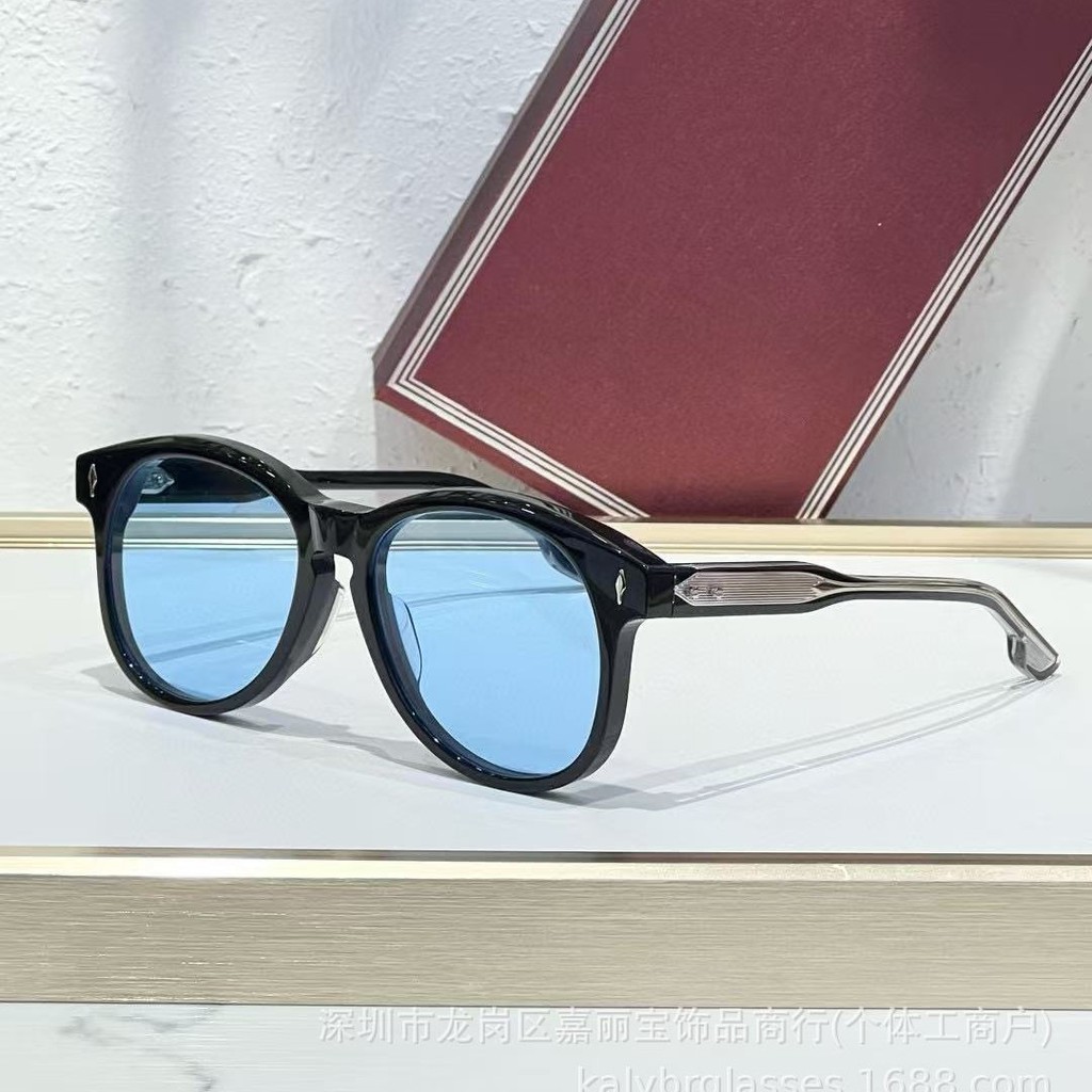 IW4T JACQUES Fashionable round handmade unisex sunglasses for parties and outdoor use KAY
