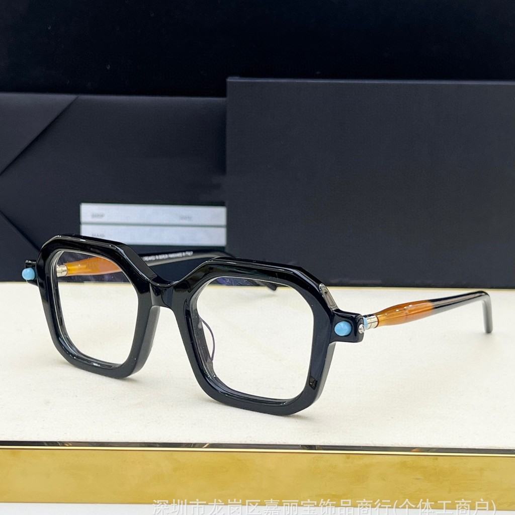 QDRT KUBORAUM Unique and simple square-shaped flat glasses, fashionable for business and casual use,