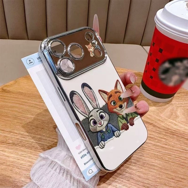 สําหรับ IPhone17 16 15 14 13 12 11ProMax XR 7Plus การ์ตูน Nick Judy คู่ Big Windows เคสโทรศัพท์ thumbnail 5