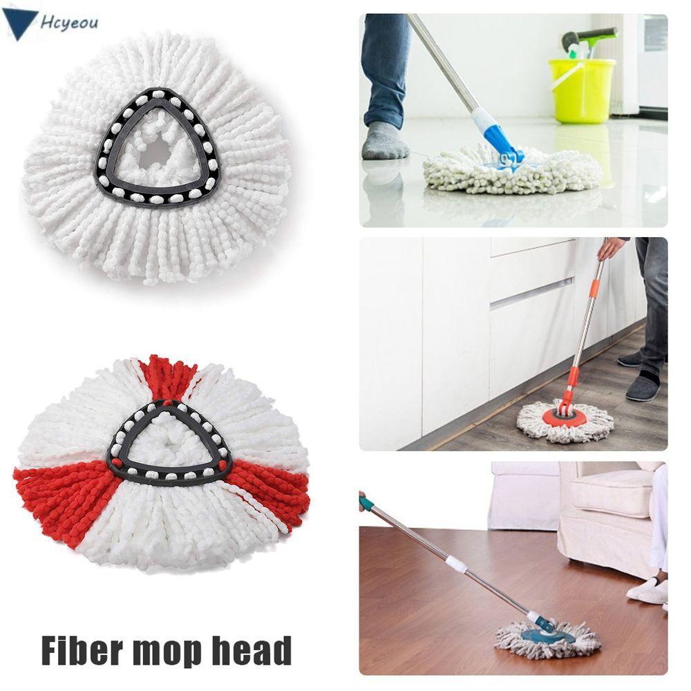 HCYEOU Mop Head Triangle Easy Clean Spin Mop ไมโครไฟเบอร์สําหรับ O-Cedar/Vileda