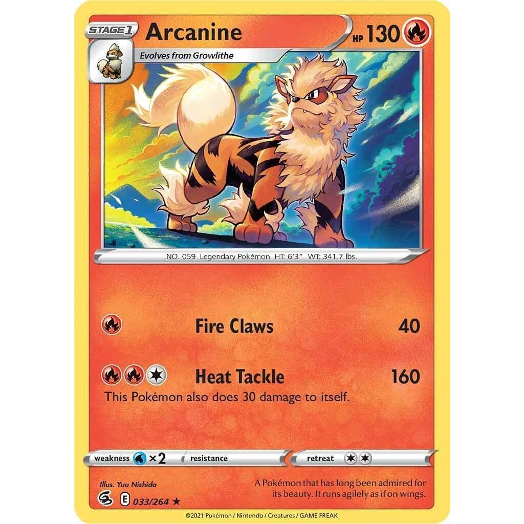 PTCG Arcanine 033/264 Pokemon Fusion Strike