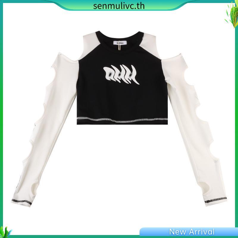 EMILIA SHOP เสื้อครอป เสื้อ 2023 ใหม่ ES220195