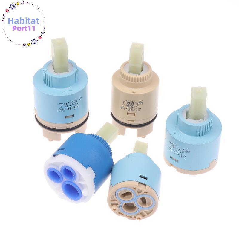 HabitatPort 1 ชิ้น PP พลาสติกเซรามิค Thermostatic Disc วาล์วสําหรับก๊อกน้ําซ่อมห้องน้ําห้องครัวอ่างล
