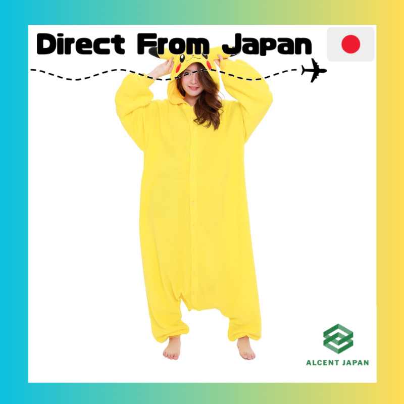 SAZAC Fleece Costume Pokémon Pikachu TMY-022 One Size (Adult)