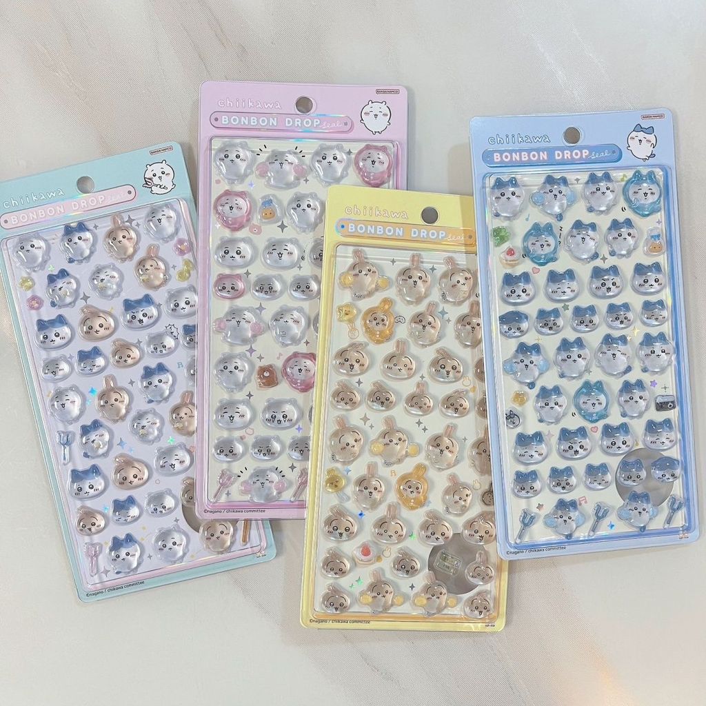 Jiikawa สติ๊กเกอร์คริสตัลเยลลี่สามมิติ 3 มิติ
