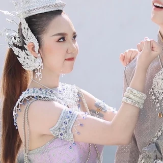 Accessories กำไลข้อมือ ประดับชุดไทย เครื่องประดับตกแต่งร่างกาย คุณภาพดี อันละ59 สีเงิน