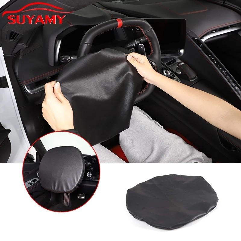 สําหรับ Corvette C8 Stingray Z51 Z06 2020-2023 รถหนัง PU ภายในพวงมาลัย Sunproof Trim อุปกรณ์เสริม