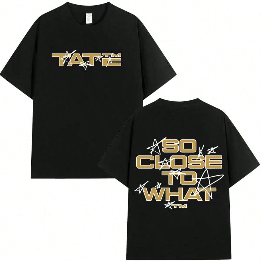 Tate McRae So Close To What 2025 Album Merch T-shirt Men Women Casual Cotton  T-shirts Harajuku T Sh