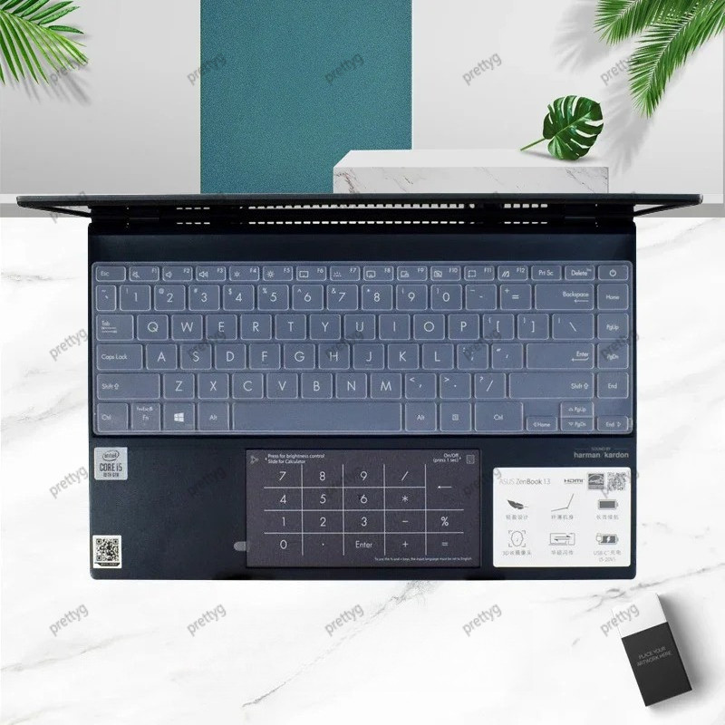 แป้นพิมพ์ซิลิโคนอ่อนนุ่มสําหรับ Asus Zenbook UX325 UM325 U3700 U3700E UX325UA UX325SA 13.3 นิ้วแป้นพ
