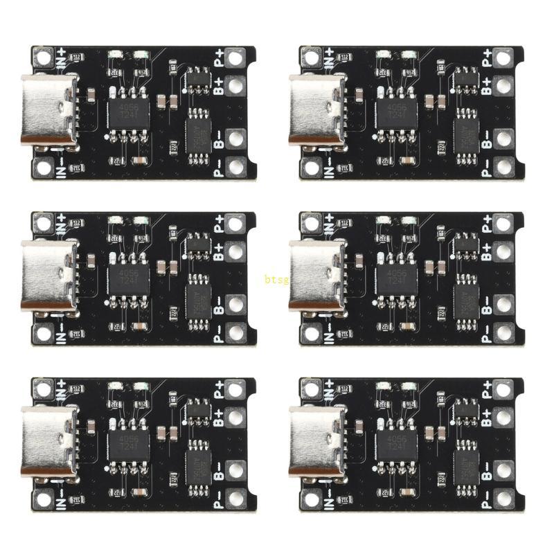 Btsg ประสิทธิภาพ TP4056 โมดูลชาร์จโมดูลบอร์ดชาร์จ Type C ชาร์จอุปกรณ์ป้องกัน