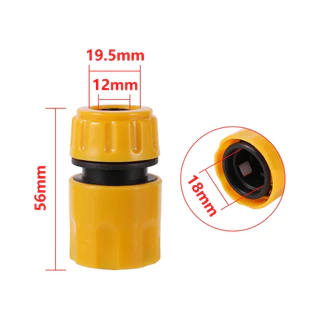 1/2 "ท่อ Waterstop Water-in Repair Quick Connector Kit บ้านสวนชลประทานล้างรถ 16 มม.จุกนมสีส้ม Fast Compression