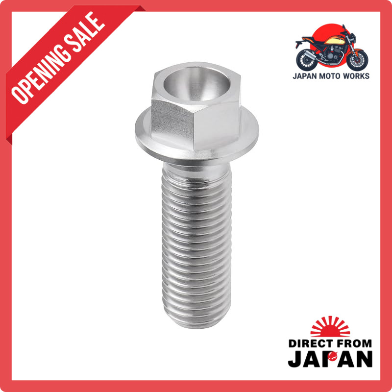 ZETA RACING Titanium Flange Bolt M10×30mm P1.25, 1 piece, Dirt Freak DIRTFREAK D6686 (Old part numbe