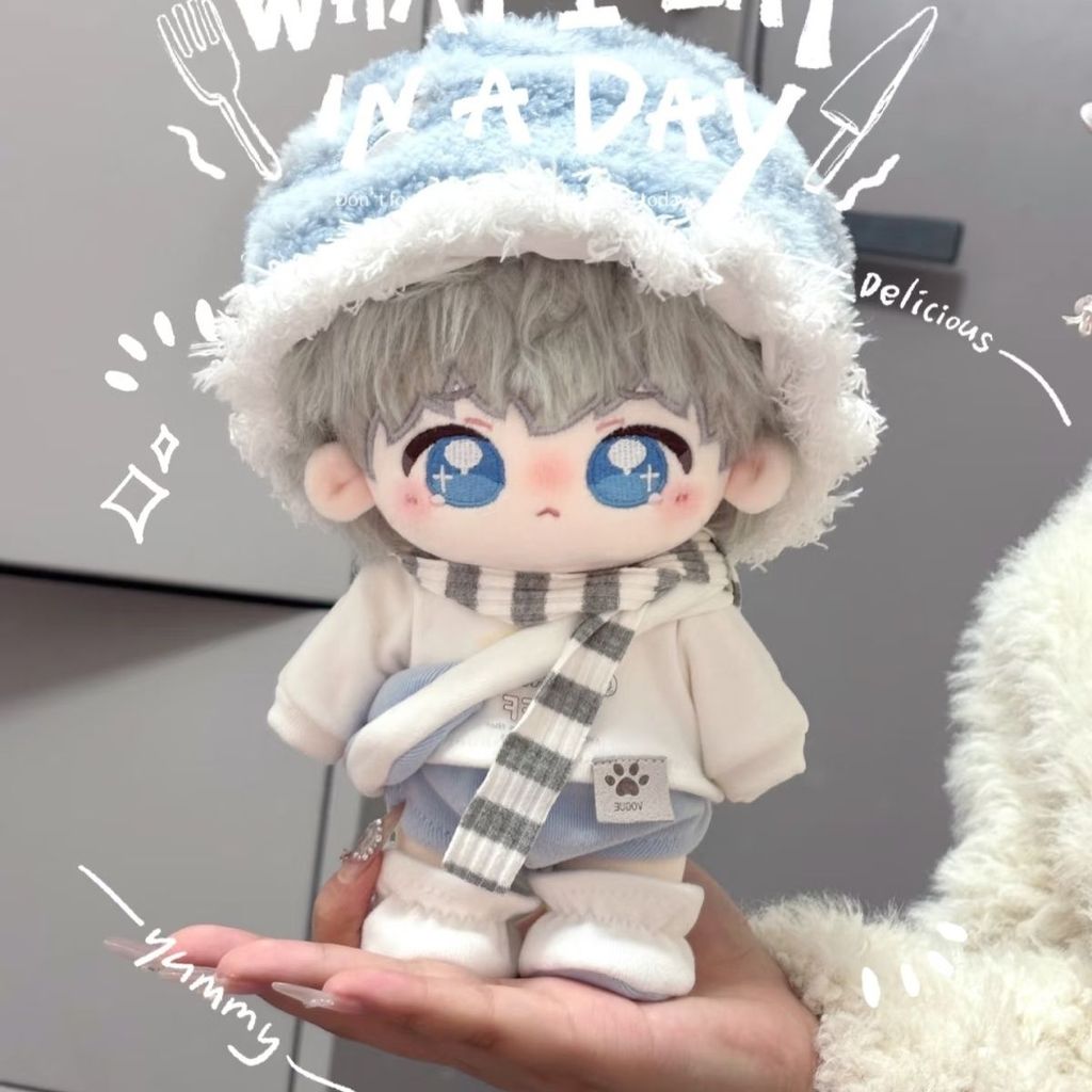 New Puff Series 10cm 20cm Cotton Doll Clothes Starfish Body Doll Cute Dress Dress