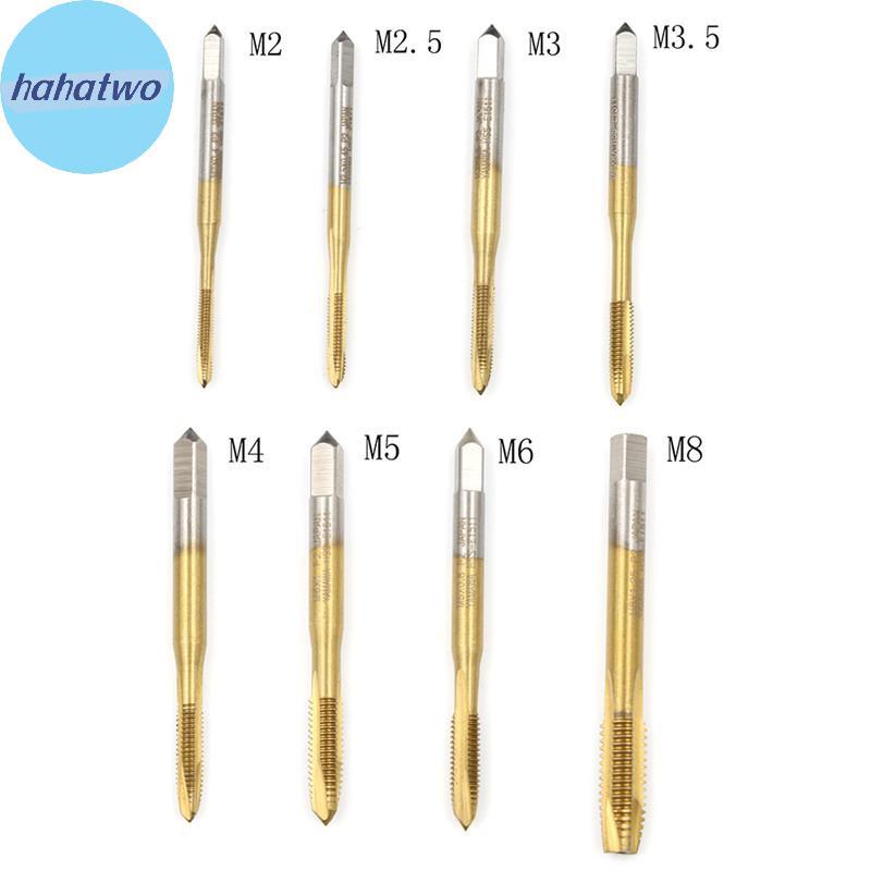 Ha M2/M2.5/M3/M3.5/M4/M5/M6/M8 HSS เมตริกตรงขลุ่ยสกรูแตะปลั๊ก TH