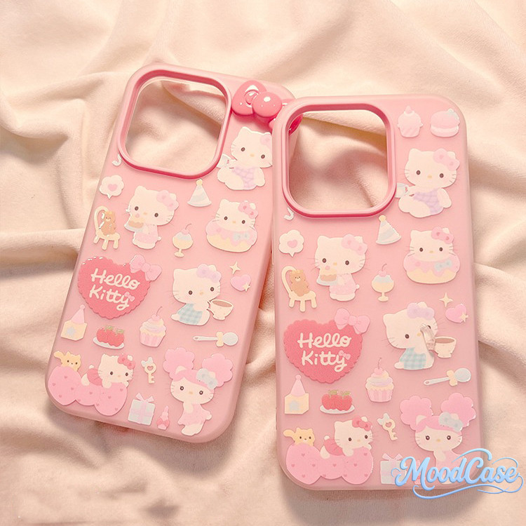 สําหรับ VIVO Y02 V29 Y03 Y100-5G Y15 Y16 Y17S V40lite V50lite V60 V60lite Y21d ปกอ่อน Hello Kitty Bo