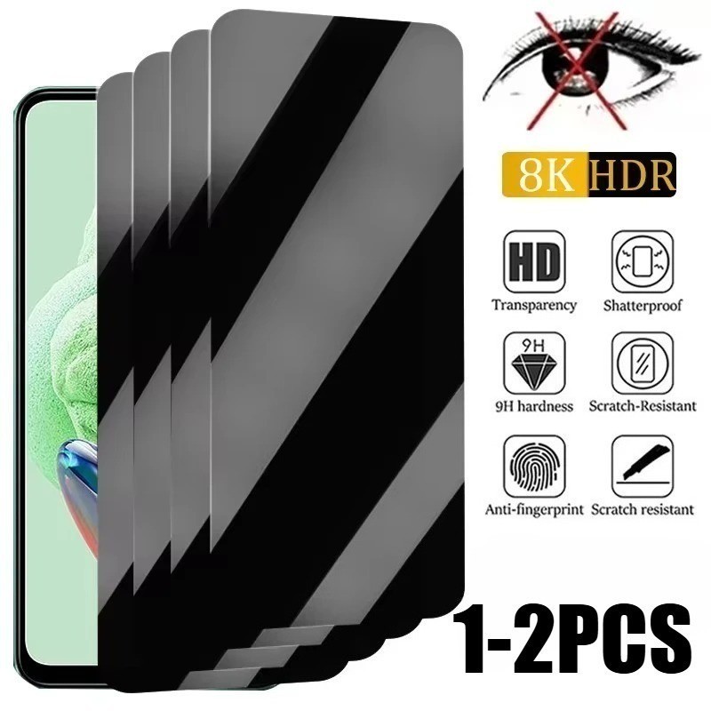 1-2 ชิ้นสีดําความเป็นส่วนตัวป้องกันหน้าจอสําหรับ Oukitel P1 WP30 WP35 WP36 WP38 WP39 WP50 WP52 Pro S