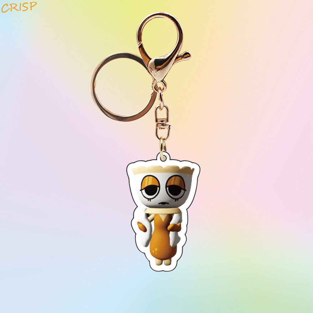 CRISP Game พวงกุญแจโลกของ Dandy, Scraps Pebble Dandys World จี้, Vee Acrylic Shelly การ์ตูน Goob Cos