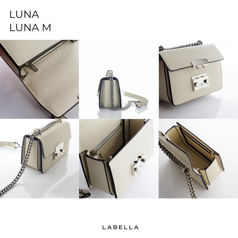 Labella : รุ่น Luna M ไซต์ใหญ่ (กระเป๋าสะพายสายโซ่ ไซต์ M (7 สี)