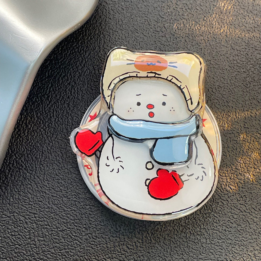Snowman ลักษณะขาตั้งโทรศัพท์เหมาะสําหรับ Iphone17 pro max 12 13 14 15 16promax 16pro ที่วางโทรศัพท์ม