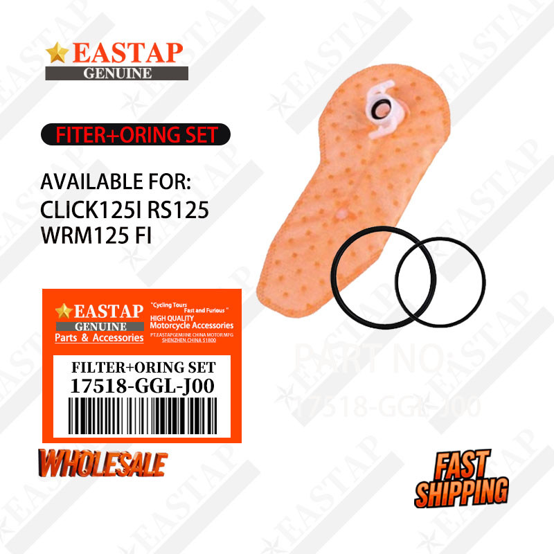 Click 125i,Rs125,Xrm125 Fi Filter+oring Set การใช้ปั๊ม-17518-GGL-J00