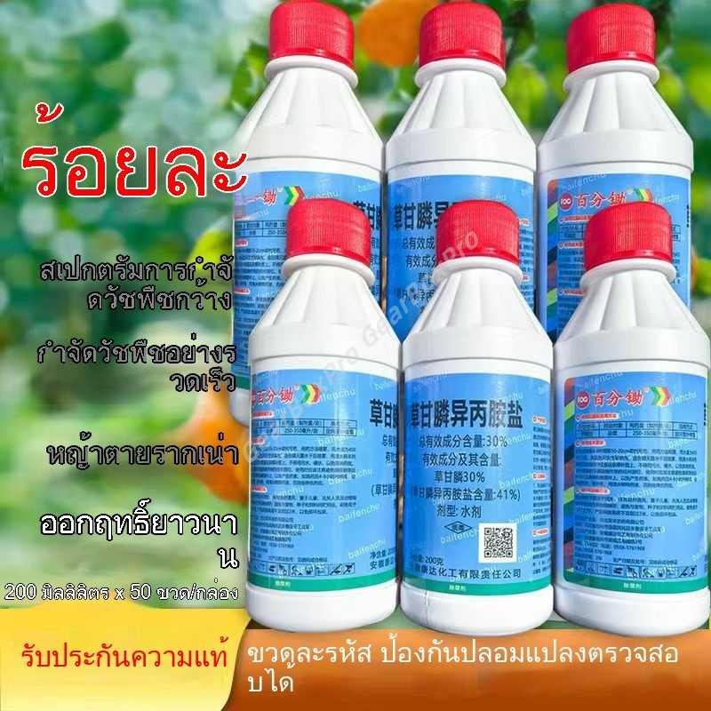กลูโฟซิเนต ยาฆ่าไม้ไผ่และตอไม้ 200ml เข้มข้นสูง กำจัดกอไผ่ รากเน่าตาย ป้องกันงอกซ้ำ ออกฤทธิ์ดูดซึม+เผาไหม้ ผลลัพธ์ยาวนาน