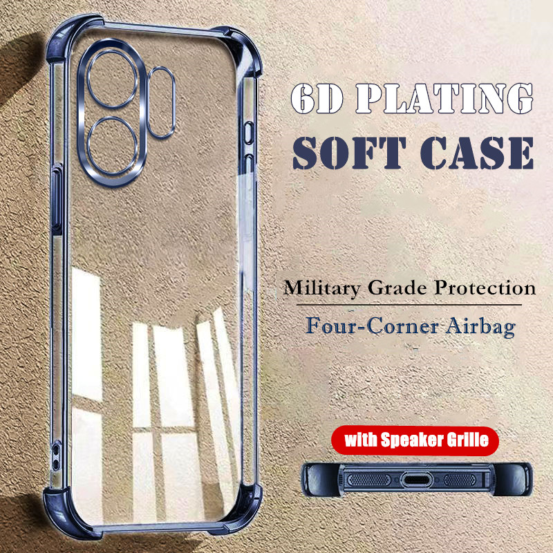 สําหรับ Vivo X200 FE V2503 ถุงลมนิรภัยสี่มุม Slim Soft Clear ซิลิโคน Jelly Case Anti-yellowing ฝาครอ