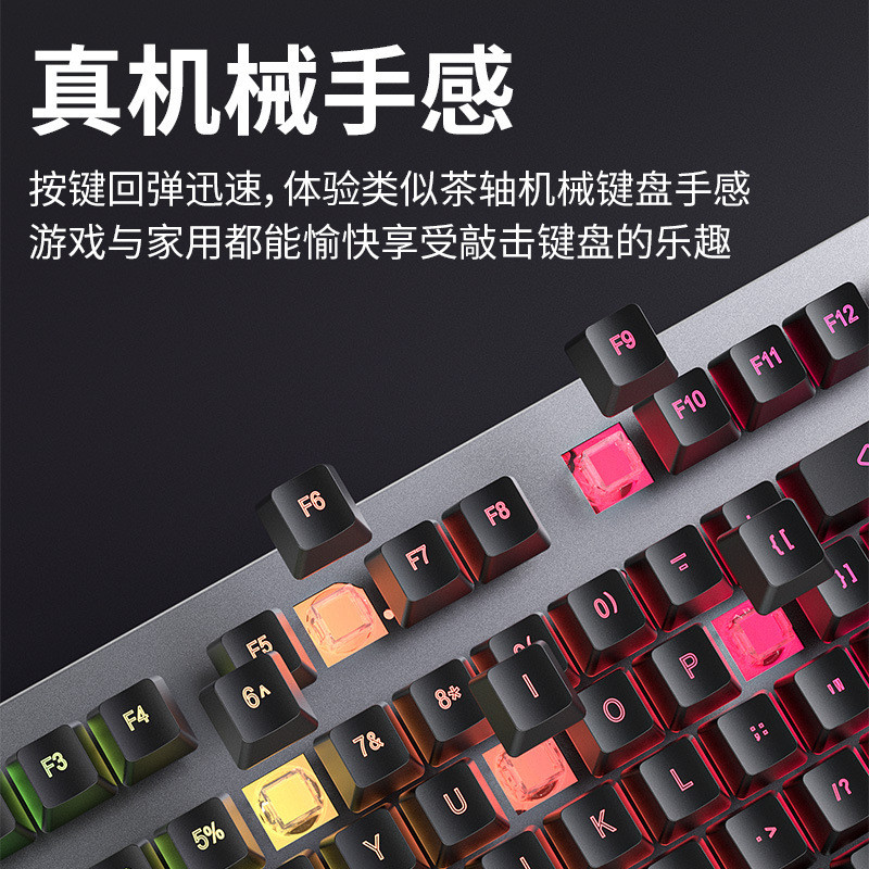 Vip Mechanical Feel คีย์บอร์ดเมาส์ชุดแล็ปท็อปเดสก์ท็อปสําหรับเล่นเกมเฉพาะคีย์บอร์ดเมาส์ 12/22