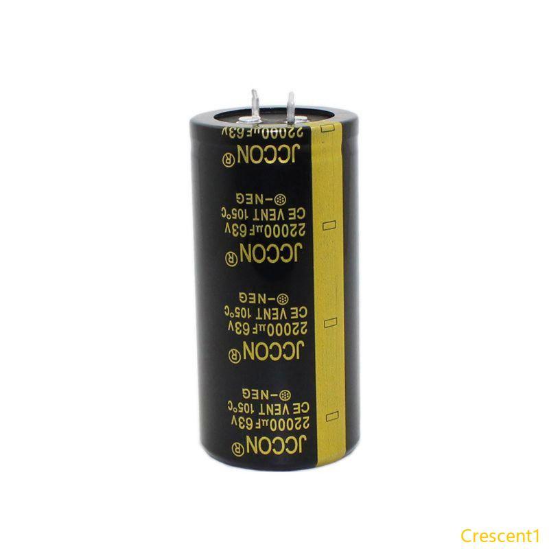 Crescent1 Super Farad Capacitor 63V 22000uF Electrolytic Capacitor สําหรับวงจรยานยนต์
