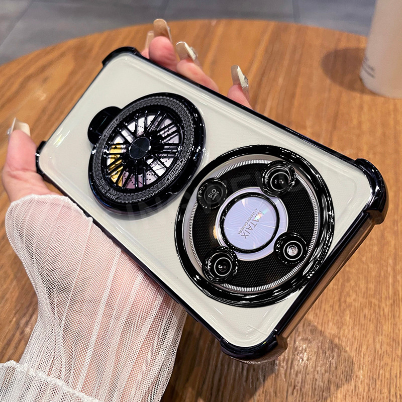 เคสโทรศัพท์สําหรับ Honor X9d X9 X9A X9a X9c สมาร์ท X70 5G 2025 หมุน Gyroscope วงเล็บเคสโทรศัพท์ซิลิโคนสี่มุมถุงลมนิรภัยกันกระแทกปลอกโทรศัพท์ฝาหลัง ราคา ถูกที่สุด ดีลบีเคเค แกลเลอรีภาพที่ 5