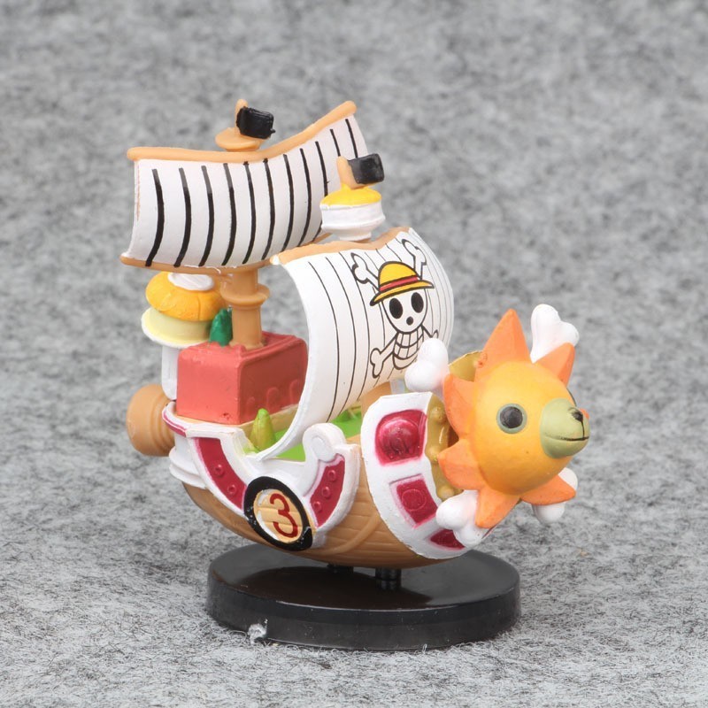 One Piece - Thousand Sunny/Going Merry Grand Ship Collection ชุดเดสก์ท็อปตกแต่งวันเกิดสร้างสรรค์ของขวัญสะสมความเครียดบรรเทาของเล่นสร้างสรรค์ - รูปที่ 2