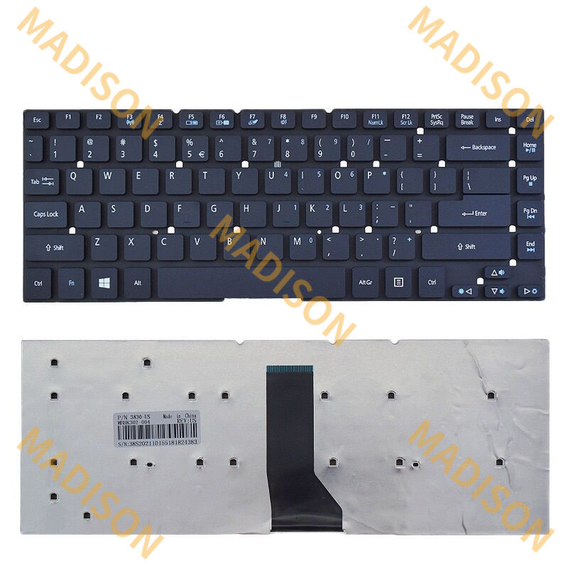 แป้นพิมพ์แล็ปท็อปสําหรับ Acer E14 E5-411 E5-411G E5-421 E5-421G E5-471 3830 4755 4830TG V3-471G V3-4