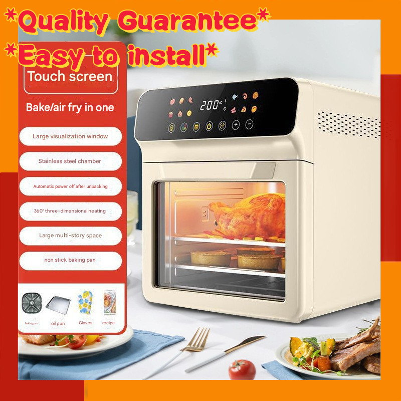 Home-use visual multi-functional electric oven, fully automatic electric fryer, large capacity smart
