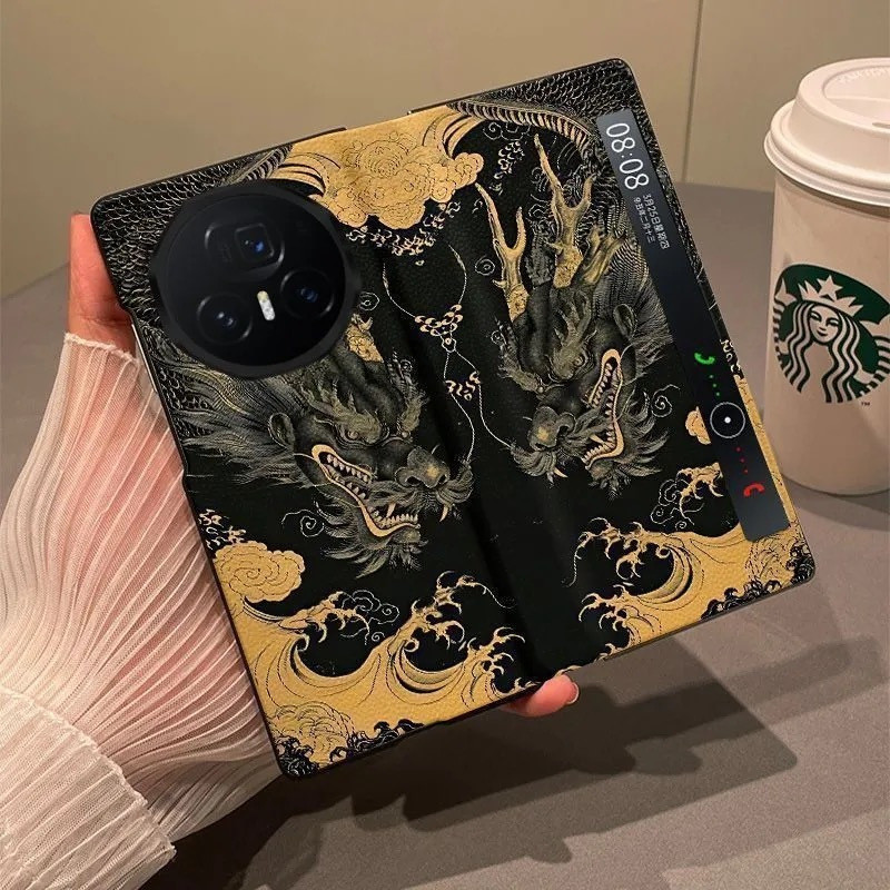 MagicV5 Casing Case สําหรับ Honor Magic V5 Magic V3 Magic V2 Magic VS2 Flip Black Gold Great Mighty 