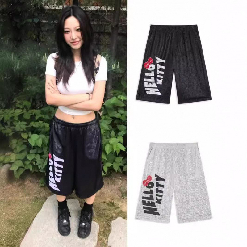 กางเกงขาสั้นสไตล์แคชวล พิมพ์ลายคิตตี้ จาก OPEN YY