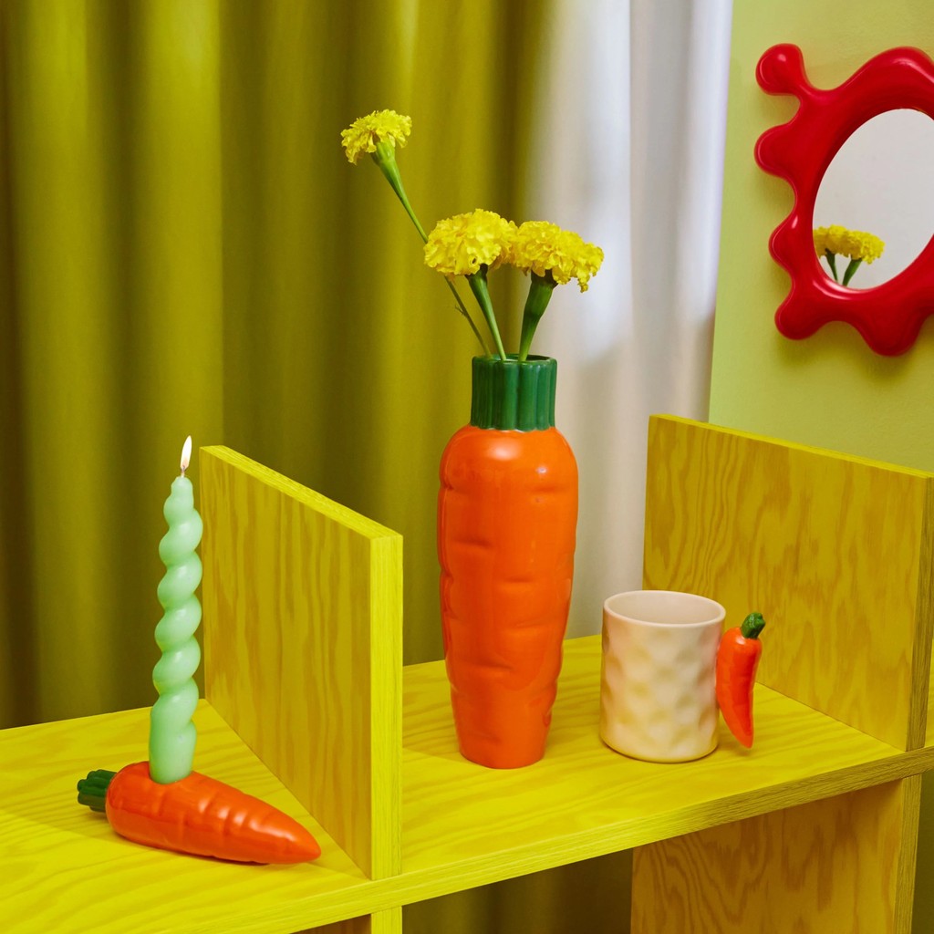 [JJ HOME] แครอท Series แจกันแก้ว เชิงเทียน เครื่องประดับตกแต่งสร้างสรรค์