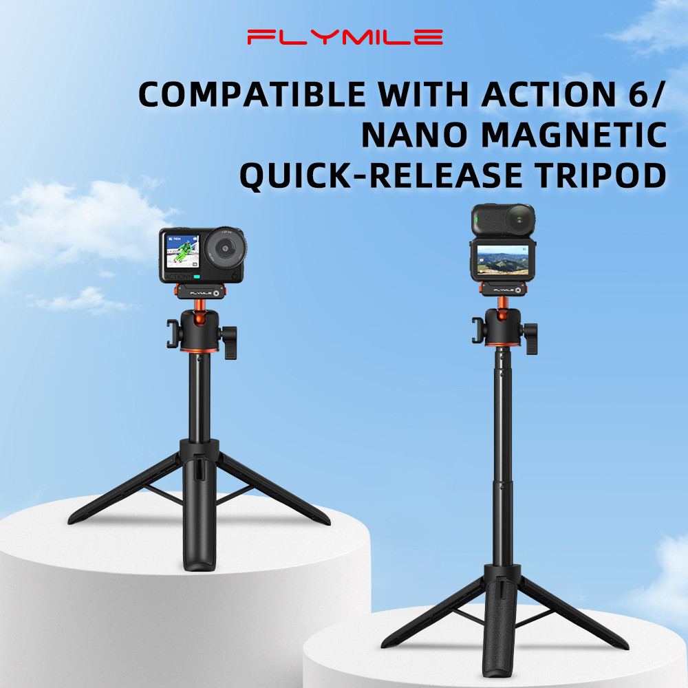 สําหรับ DJI OSMO ACTION 6 แท่งขยายขาตั้งกล้องแบบปลดเร็ว อุปกรณ์เสริมขายึดส่วนขยายไม้เซลฟี่นาโน