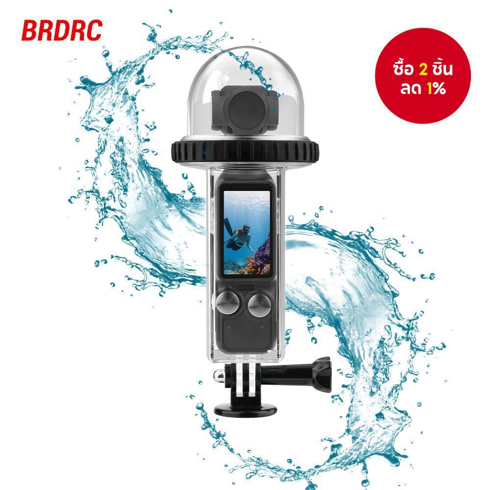 เคสกันน้ำ New New BRDRC ขนาด 40M สำหรับ DJI Osmo Pocket 3 ฝาครอบที่อยู่อาศัยสำหรับการดำน้ำ อุปกรณ์เสริมสำหรับกล้องถ่ายภาพ