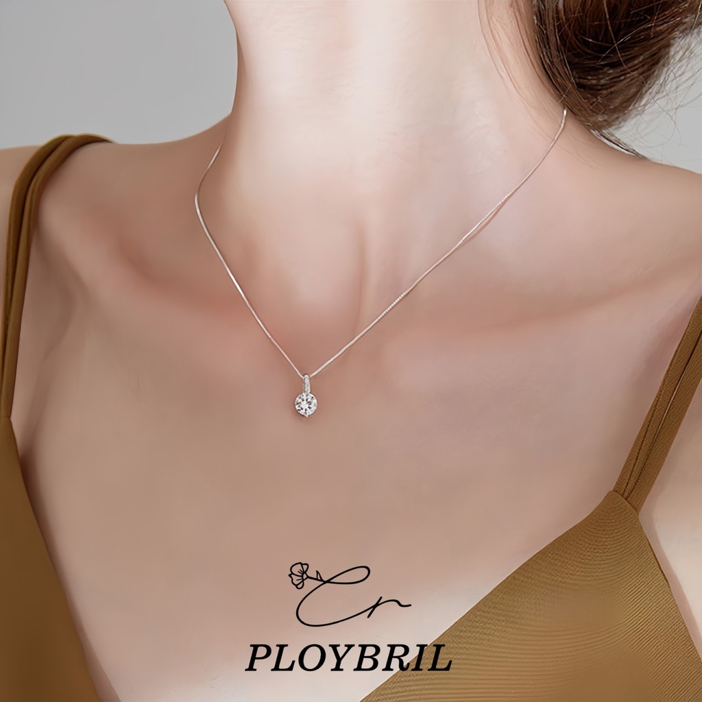 สร้อยคอเงิน Classy Key มีความแวววาวสวยงาม X025