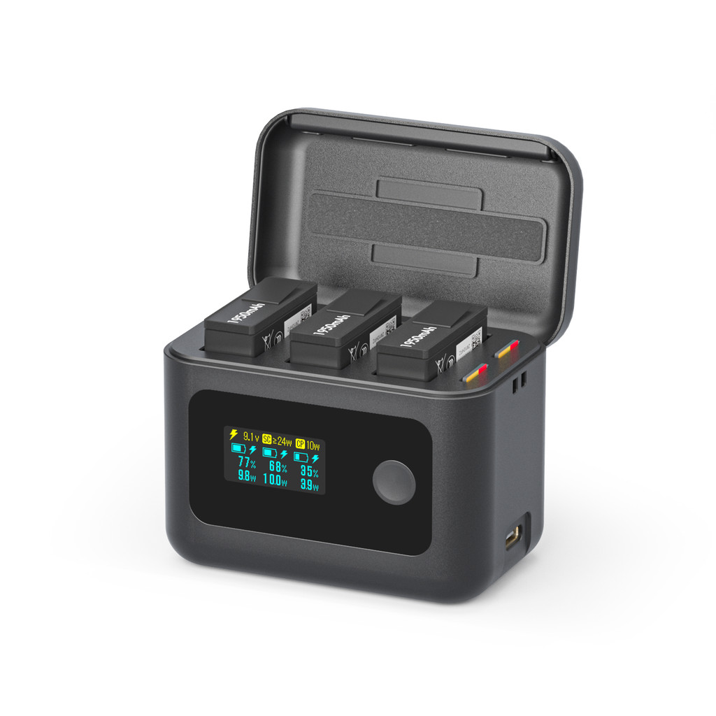 กล่องชาร์จสําหรับ dji OSMO 360/Action6/5Pro/Action4/3 Charger Hub Charger Power USB-C อุปกรณ์เสริมแบตเตอรี่
