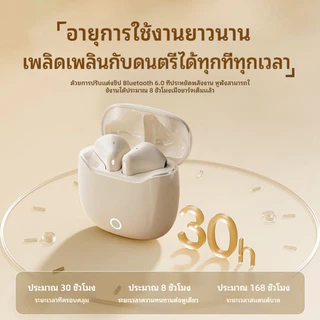 【รับประกัน 3 ปี】A03 หูฟังบลูทูธแบบสอดหู ลดเสียงรบกวน เสียง HiFi สำหรับออกกำลังกายและฟังเพลง เหมาะกับทั้ง Android และ iOS