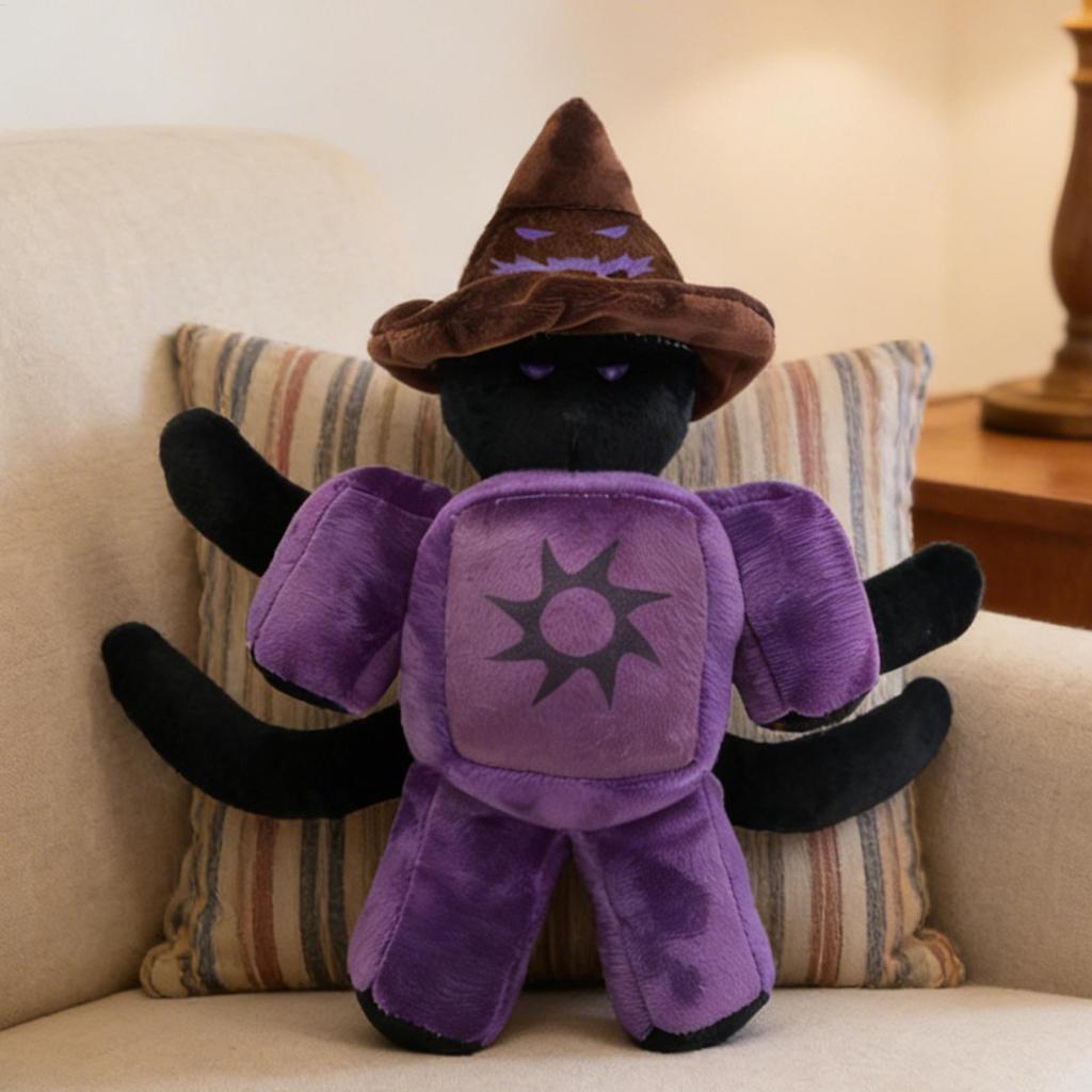 Forsaken Azure Plush ของเล่น 11.8 นิ้วสะสม Spider ขาออกแบบตุ๊กตา Forsaken สีม่วง Plushie สําหรับแฟนเ