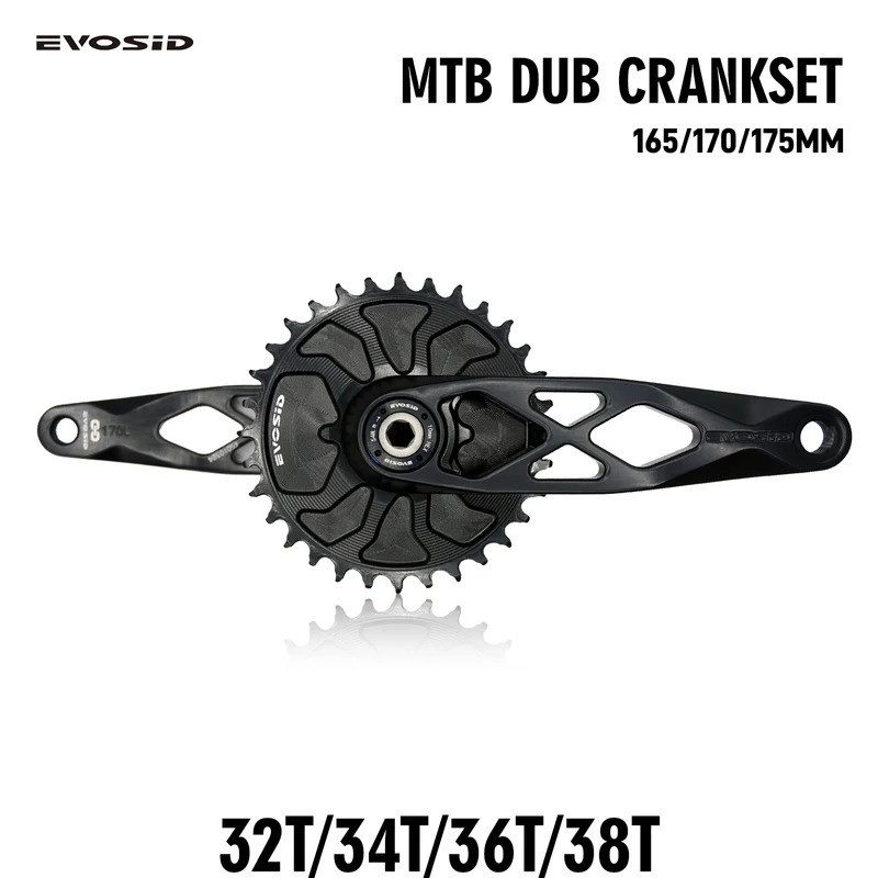 EVOSID จักรยานเสือภูเขา DUB 29 มม.Crankset 165 170 175 มม.R-SPEC Trail Hollow Bike Crank 32T 34T 36T