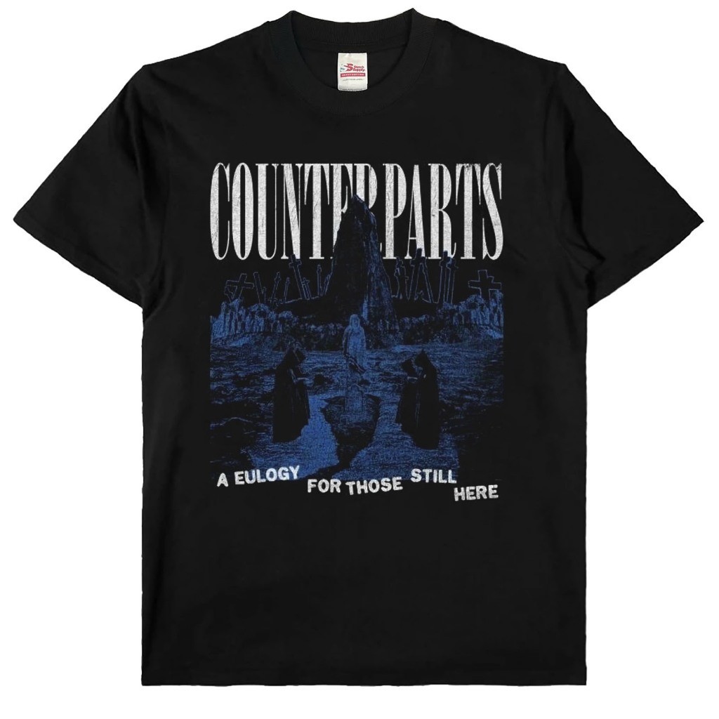 งานศพ | เสื้อยืดวง COUNTERPARTS EULOGY | เสื้อยืดวง Hardcore | Unisex S-Xxl