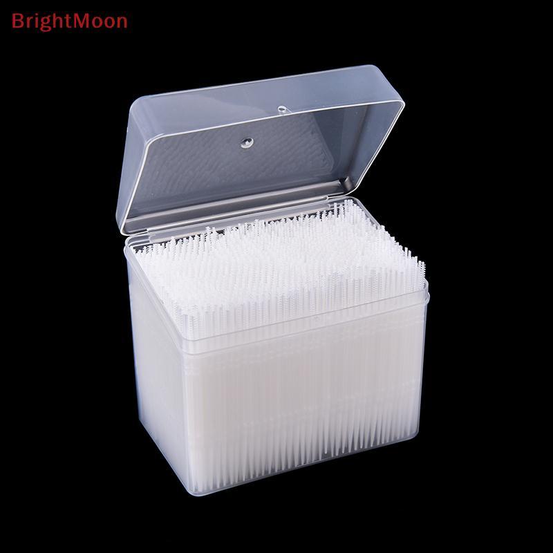 BrightMoon 1100 ชิ้นหยิบทันตกรรมพลาสติกสุขอนามัยช่องปาก 2 Way Inter แปรงฟัน Pick ราคา ถูกที่สุด ดีลบีเคเค