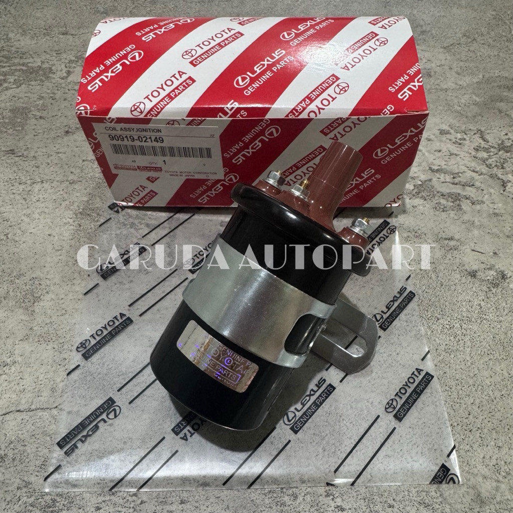 คอยล์จุดระเบิดสั้น 12V Kijang 4k 5k 7k Futura Carry L300 Katana 90919-02149