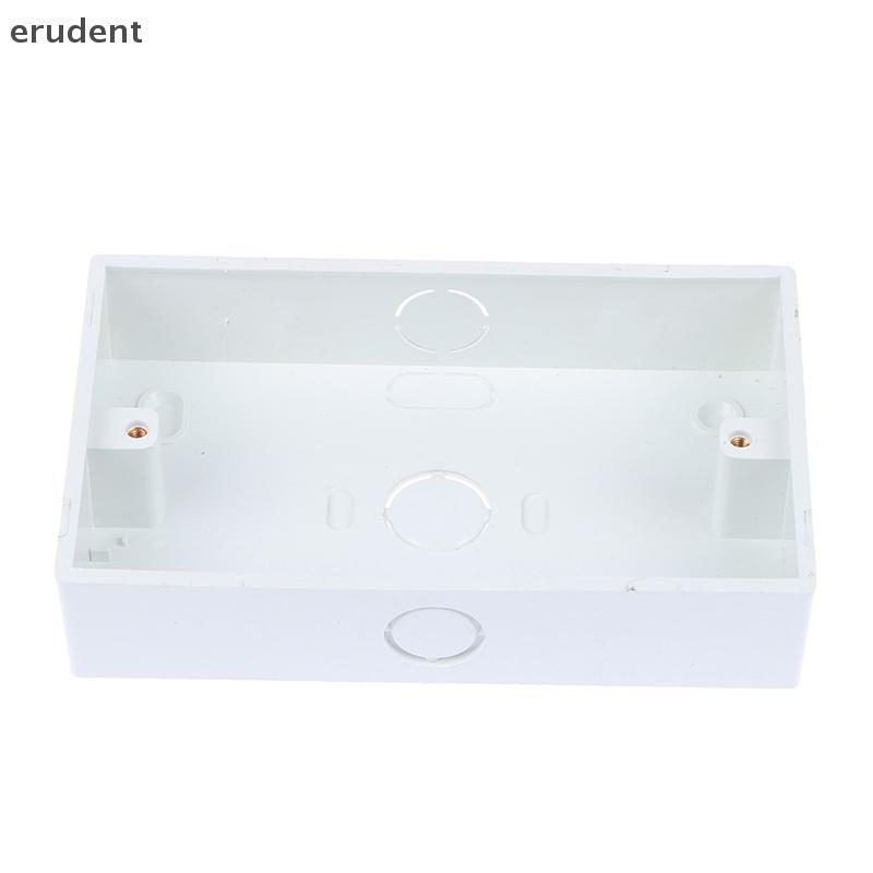 Erudent 1PCS 146*86 มม.ผนังพลาสติก Wall Socket Cassette Outer Wall Junction กล่องใหม่