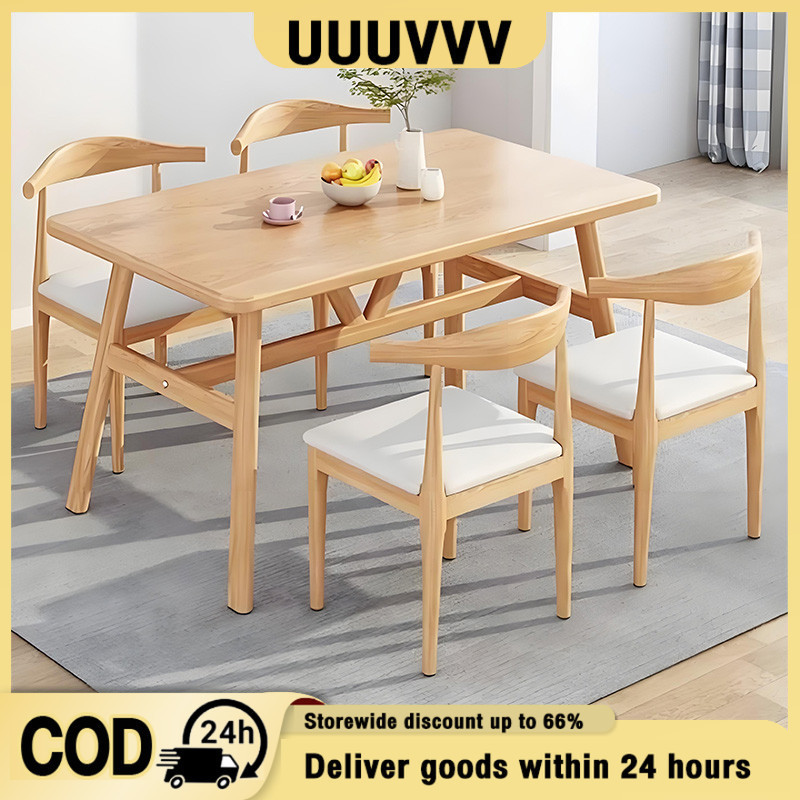 Wood Dining Table Solid Wood Dining Table Kitchen Table Table & Dining Table Modern Style Coffee Tab