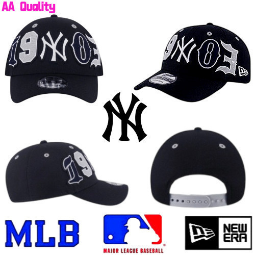 หมวกเบสบอล MLB New York Yankees สีดำ ขนาดปรับได้ VXNM 1FMM