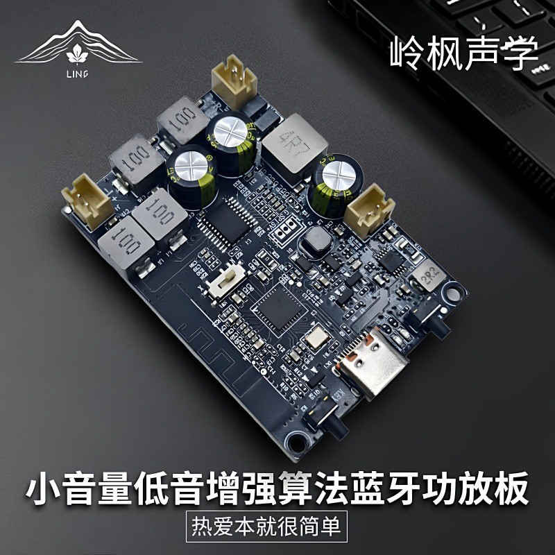 3.7V Power Battery สำหรับ TWS Bluetooth Amp Board 2x9.1W ชาร์จไฟ/Boost แบบอัตโนมัติ