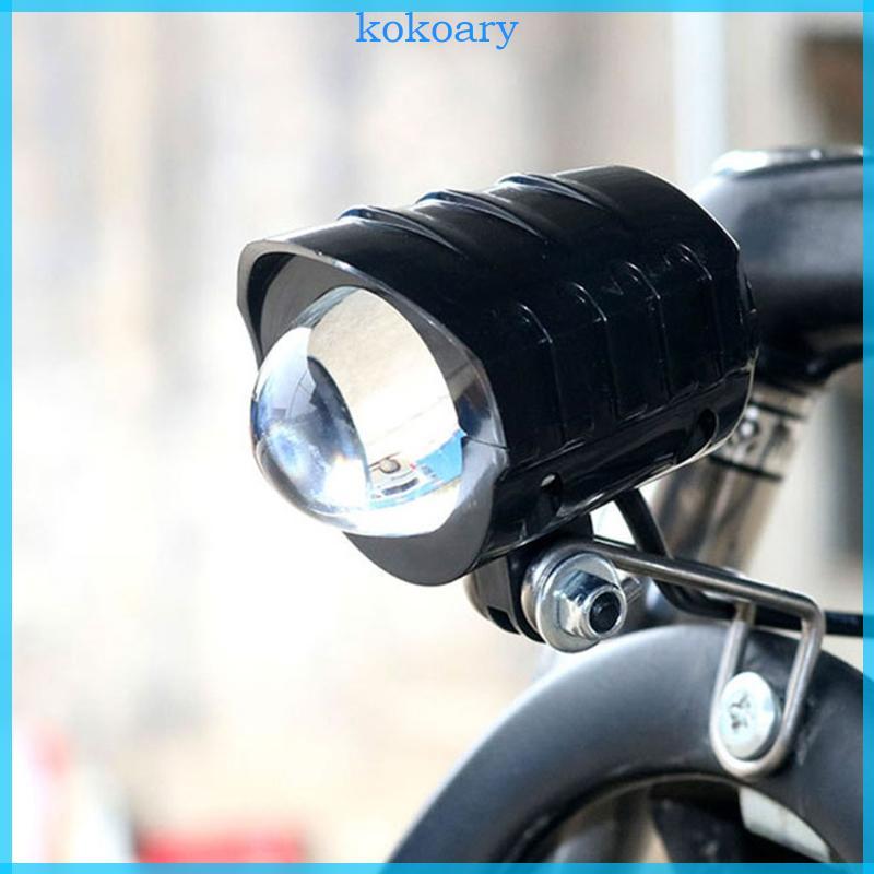 Electric Bike LED Front Light E-Bike  2 in 1 Waterproof Horn Headlight